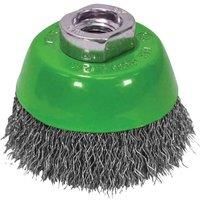 Faithfull WBC75S Wire Cup Brush 75 x M14 x 2 Stainless Steel / 0.30mm