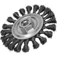 Faithfull FAIWBCT115 Circular Twist Knot Wire Brush 115 x 12 x M14 x 2 - 0.35mm Wire