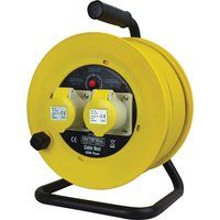 Faithfull CR50ML Cable Reel Open Frame 50 Metre 16 Amp (110 Volt)