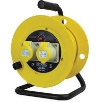 Faithfull FPPCR25ML25 Cable Reel 25m - 16amp 110v - 2.5mm Cable
