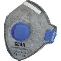 Scan SCAPPEP2OFFV FFP2 Premier Fold Flat Odour Valved Masks Pack of 3