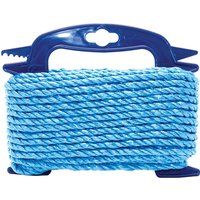Faithfull FAIRB1010H Blue Twisted Poly Rope 10mm Dia x 10M 160kg Max Load, Breaking Strain 1200kg