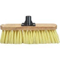 Faithfull FAIBRSOFT12R Broom Head Soft Cream PVC Bristle 300mm Threaded