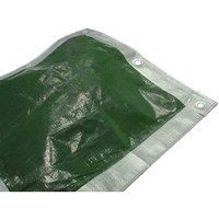 Faithfull FAITARP1818H Heavy Duty Tarpaulin (Green/Silver 5.4 x 5.4M (18ft x 18ft) 140gsm