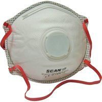 Scan FFP3 Moulded Disposable Dust Valued Mask Pack of 10