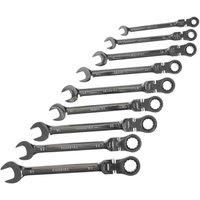 Faithfull SPARAT9S Flex Head Ratchet Combination Spanner Set (9 Pieces)