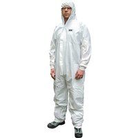 Scan WWDOXL56 Type 41400 Chemical Splash Resistant Disposable Coverall - White