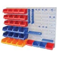 Faithfull FAIPAN43 Storage Bin Set with Wall Panels (43 Pieces)