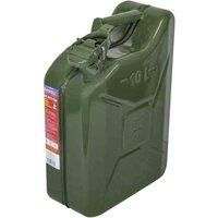 Faithfull FAIAUJERRY10 10 Litre Metal Jerry Can UN App, GS TUV Certified - Green