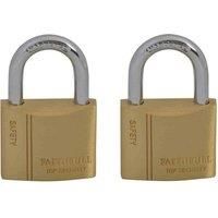 Faithfull FAIPLB40KA Padlocks, Set of 6