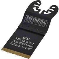 Faithfull Multi-Functional Tool Bi-Metal Flush Cut TiN Coated Blade 32mm