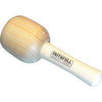Faithfull Tools FAICM90HD Heavy-Duty Carvers Mallet Beech 90mm, Brown