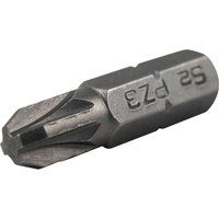 Faithfull 11003 Pozi S2 Grade Steel Screwdriver Bits PZ3 x 25mm (Pack 3)