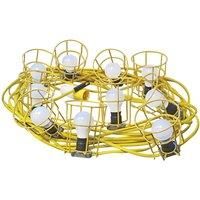 Faithfull Festoon Lights 10 Bulbs & 22m Cable 110 Volt