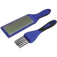 Faithfull 2 Piece File Card Brush Kit FAIFCBKIT
