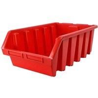 Faithfull Ergobox Interlocking Storage Bin Size 5 Red 333 x 500 x 187m