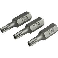 Faithfull FAISBT2025S Security S2 Grade Steel Screwdriver Bits T20S x 25mm (Pack