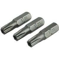 Faithfull FAISBT3025S Security S2 Grade Steel Screwdriver Bits T30S x 25mm (Pack