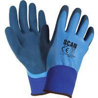 Waterproof Latex Gloves Size 10 Extra Large