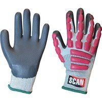 Scan T5000 Anti-Impact Latex Cut 5 Gloves - Medium Size 8 SCAGLOAIM