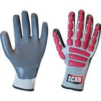 Scan SCAGLOAIXX Anti-Impact Latex Cut 5 Gloves - Size 11 (Size XXL)