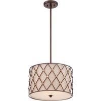 Quoizel Brown Lattice 3 Light Medium Pendant