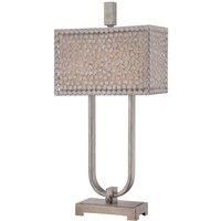 Confetti table lamp in antique silver