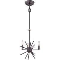 Elstead Lighting Carnegie 3 Light Chandelier, Living, Dining, Office