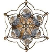 Leila decorative crystal wall light