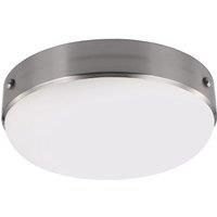 FE/CADENCE/F BS Cadence 2 Light Nickel and Steel Flush Mount Ceiling Light