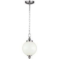 FE/PARKMAN/PS BS Parkman 1 Light Brushed Steel Small Pendant