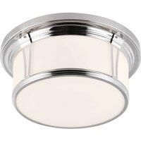 Elstead Lighting Flush Light, Polished Chrome