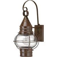 Cape Cod 1 Light Outdoor Medium Wall Lantern Light Sienna Bronze E27