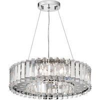 KL/CRSTSKYE8 Crystal Skye 8 Light Chrome and Crystal Chandelier