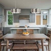 Elstead Lighting Pendant, Brushed Nickel