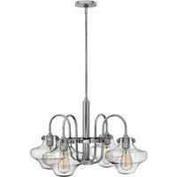 Congress Multi Arm Chandelier Chrome Finish E27