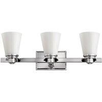 HK/AVON3 BATH Avon 3 Light Polished Chrome Bathroom Flush Mount Light