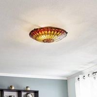 QUOIZEL West End ceiling light in a Tiffany design