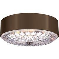 Elstead Lighting Flush Light, Dark Aged Brass