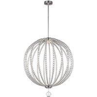 Oberlin LED 2 Light Large Spherical Ceiling Pendant Satin Nickel