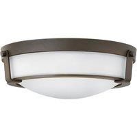 Hinkley Hathaway 3 Light Medium Flush Mount Olde Bronze, Brown