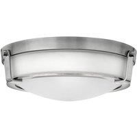 Hinkley Hathaway 3 Light Medium Flush Mount Antique Nickel