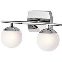 KICHLER Two-bulb LED bathroom wall light Jasper, elegant