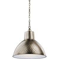 Elstead KL/MISSOULA/P/M Missoula 1 Light Large Ceiling Pendant Light In Antique Pewter - Dia: 467mm