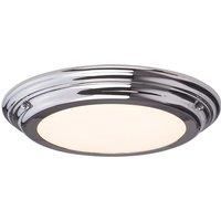 Elstead Lighting Welland 1 Light Flush Light - Polished Chrome