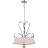 Madison Manor 4 Light Drum Pendant Finish: Imperial Silver