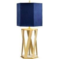 Elstead Apollo - 1 Light Table Lamp Brushed Brass, E27