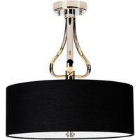 Elstead Lighting Falmouth 3 Light Semi Flush - Polished Chrome