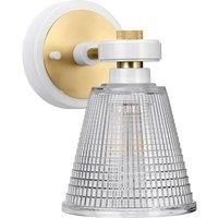 BATH/GUNNIS1WAB Gunnislake 1 Light Bathroom Wall Light in Aged Brass