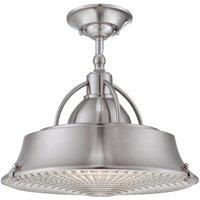 Cody 2 Light Dome Ceiling Pendant Brushed Nickel E27